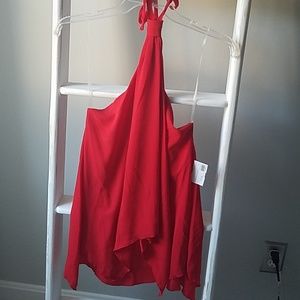 Red Day G Halter Top